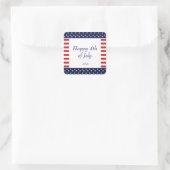 7月4日インディペンデンスデイパーティーシール スクエアシール (バッグ)