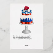 7月4日インディペンデンスデイフォイルホリデーカード 箔シーズンカード (裏面)