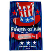 7月4日インディペンデンスデイ抱き枕 ミディアムペーパーバッグ (正面)