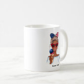 7月4日インディペンデンスデイ米国誕生日 コーヒーマグカップ (正面右)