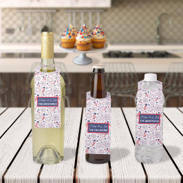 7月4日インディペンデンスデイBBQお祝い ボトルネックタグ