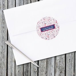 7月4日インディペンデンスデイBBQお祝い ラウンドシール