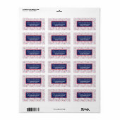 7月4日インディペンデンスデイBBQお祝い ラベル (フルシート)