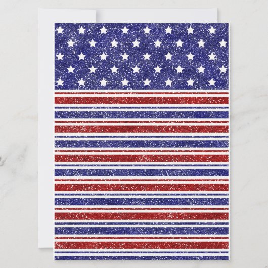 7月4日インディペンデンスデイBbqパーティーデザイン 招待状 (裏面)