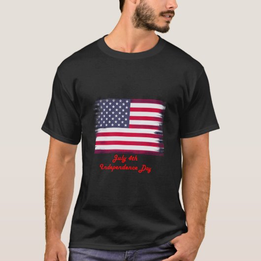 7月4日インディペンデンスデイTシャツデザイン! Tシャツ (正面)