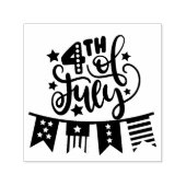 7月4日インディペンデンスデー国旗 セルフインキングスタンプ (デザイン)