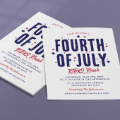 7月4日インディペンデンスデーBBQ 招待状