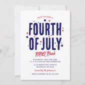 7月4日インディペンデンスデーBBQ 招待状 (正面)