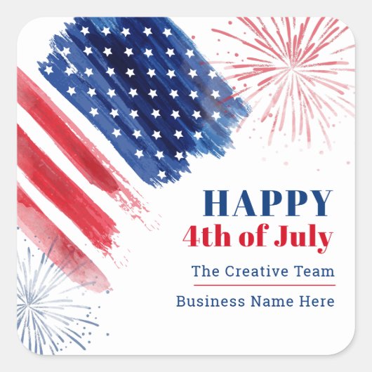 7月4日インディペンデンスホリデービジネス スクエアシール (正面)