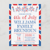 7月4日インディペンデンス・アメリカン・ファミリー・懇親会 ポストカード (正面)