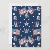 7月4日イーグルアメリカ国旗BBQパーティー 招待状 (裏面)