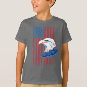 7月4日イーグル州旗 Tシャツ