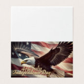 7月4日イーグル米州旗 (外部フラット)