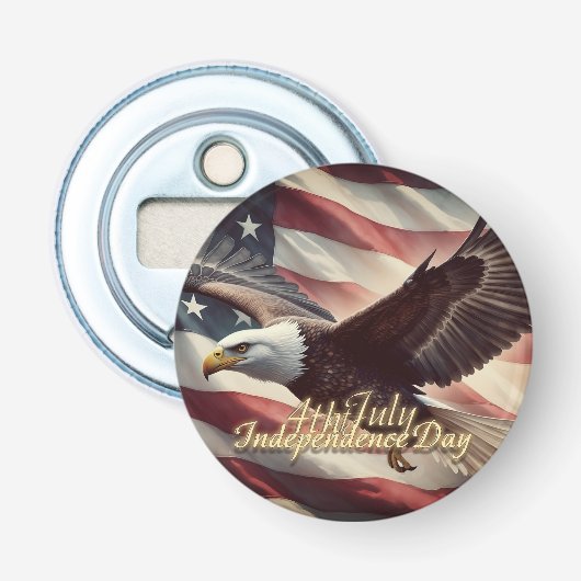 7月4日イーグル米州旗 栓抜き (正面)