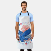 7月4日イーグル エプロン (着用した状態)