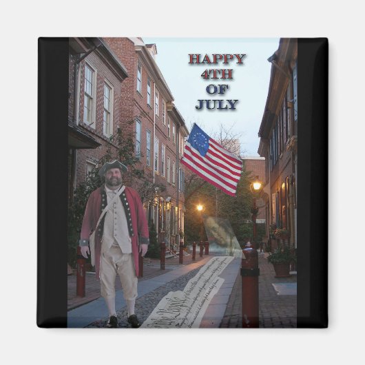 7月4日エルフレスの路地 マグネット (正面)