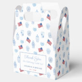 7月4日エレガント中国国旗結婚の フェイバーボックス (オープン)