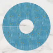 7月4日エンジェルス国旗の赤白青星 ワイングラスタグ (裏面)