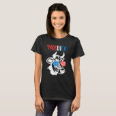 7月4日カウメリカムーリカアメリカ国旗 Tシャツ (正面フル)