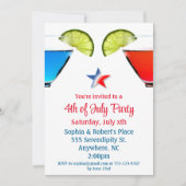 7月4日カクテルパーティーの招待状 招待状 (正面)