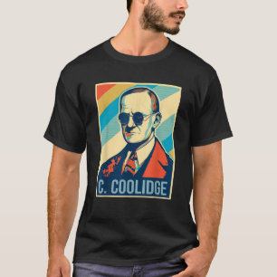 7月4日カルビン・クーリッジ大統領レトロ・パトリオ Tシャツ