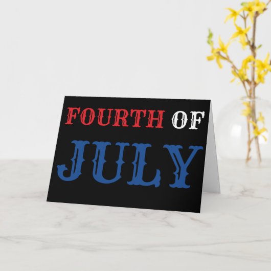 7月4日カード カード (黄色い花)