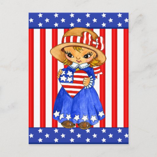 7月4日ガールポストカード シーズンポストカード (正面)