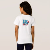 7月4日キッズホワイトTシャツ Tシャツ (裏面フル)