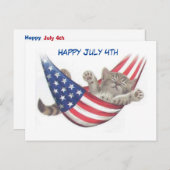 7月4日キャットホリデーポストカード シーズンポストカード (正面/裏面)