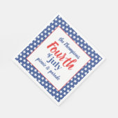 7月4日キュートサマーカスタム スタンダードランチョンナプキン (角)