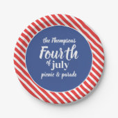 7月4日キュートサマーカスタム ペーパープレート (正面)
