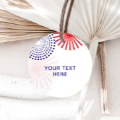 7月4日ギフトラベル花火モダンメッセージカード フェイバータグ