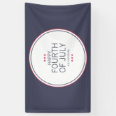 7月4日クラシック独立記念日 横断幕 (縦)