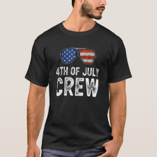 7月4日クルー愛国家族マッチングサングラス Tシャツ