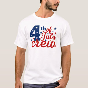 7月4日クルーTシャツ Tシャツ