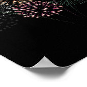 7月4日グランドフィナーレ花火ショー赤白 ポスター (角)