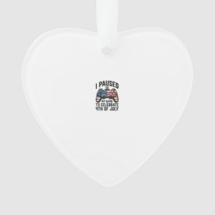 7月4日ゲーマー愛国ビデオゲームTシャツ_1 オーナメント