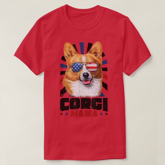 7月4日コルギママ Tシャツ (デザイン正面)