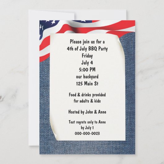 7月4日コルギ犬 招待状 (裏面)