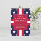 7月4日サマーパーティークックアウト招待状 招待状 (スタンド正面)