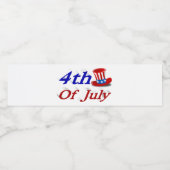 7月4日サムおじさん ペットボトルラベル (シングルラベル)