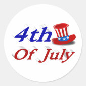 7月4日サムおじさん ラウンドシール (正面)