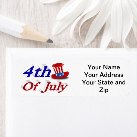 7月4日サムおじさん ラベル (インサイチュ)