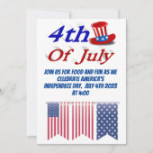 7月4日サムおじさん 招待状 (正面)