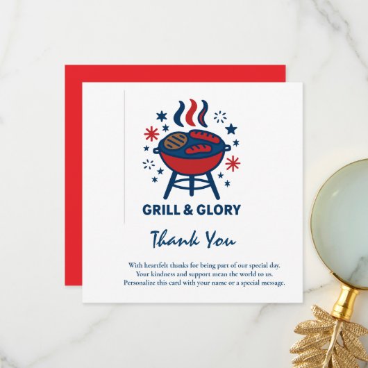 7月4日サンキューカード – 愛国心 サンキューカード (正面/裏面インサイチュ)