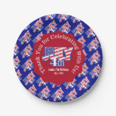 7月4日サンキューステッカースクエア紙Coas ペーパープレート (正面)