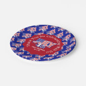 7月4日サンキューステッカースクエア紙Coas ペーパープレート (アングル)