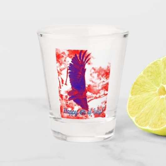 7月4日ショットグラスwバルドイーグル ショットグラス (正面)