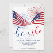 7月4日ジェンダーリビール招待状 招待状 (正面)