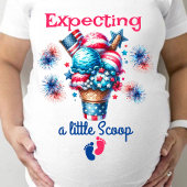 7月4日ジェンダー発表ママTシャツ Tシャツ